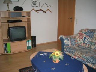 Wohnzimmer mit Schlafcouch